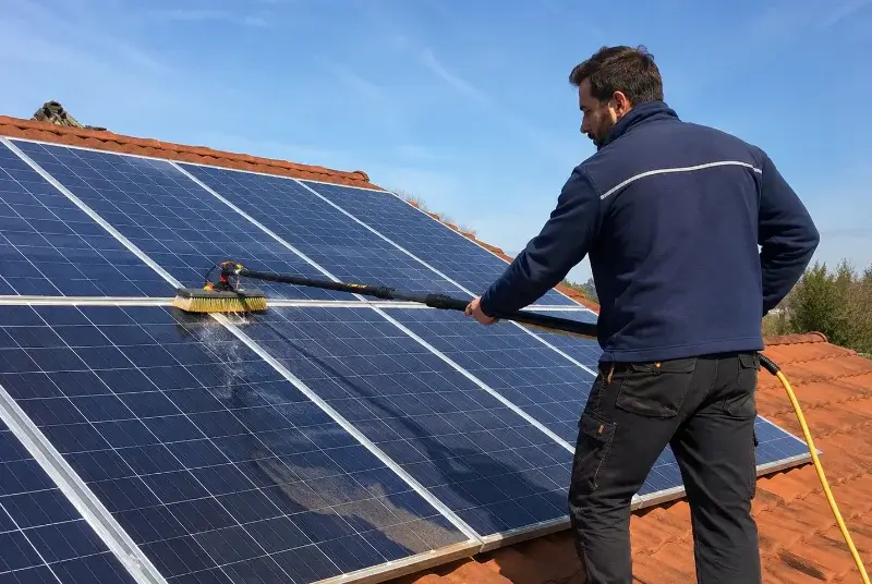 Nettoyage et entretien de panneaux solaires à Arbérats-Sillègue